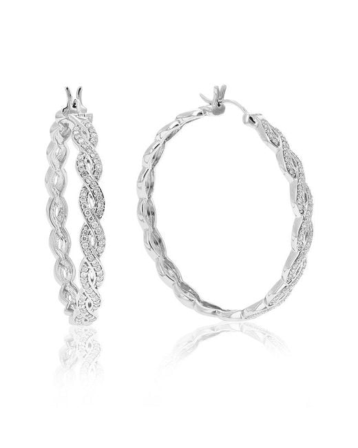 Amairah White 0.50 Ct. Tw. Lab-Grown Diamond Hoops