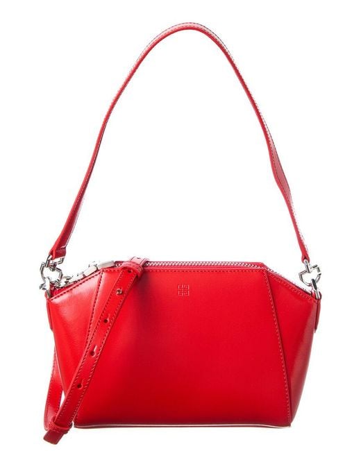 Givenchy Red Antigona Leather Crossbody