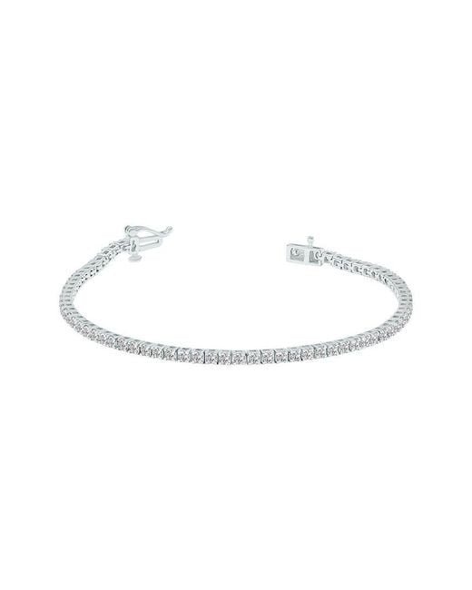 Lab Grown Diamonds White 14K 3.00 Ct. Tw. Lab Grown Diamond Tennis Bracelet