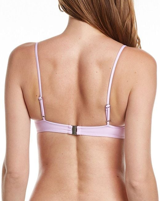 Stella McCartney Pink Chain Link Triangle Bikini Top