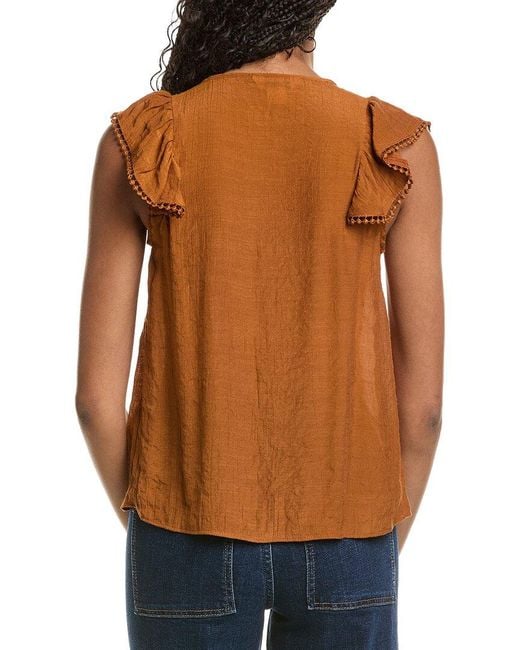 Nanette Lepore Blue Sleeveless Top