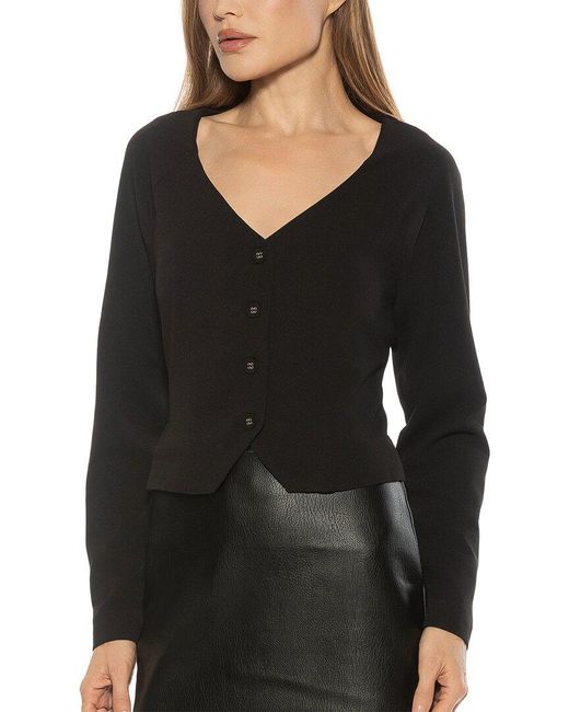 Alexia Admor Black Delyra Cardigan