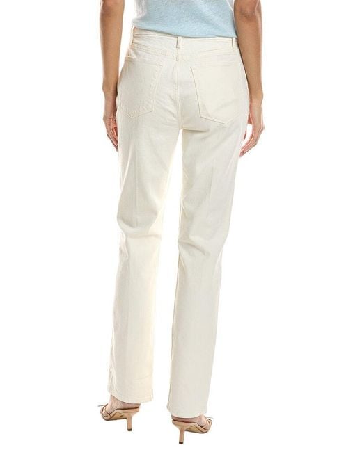 FRAME White Le Super High Au Natural Straight Jean