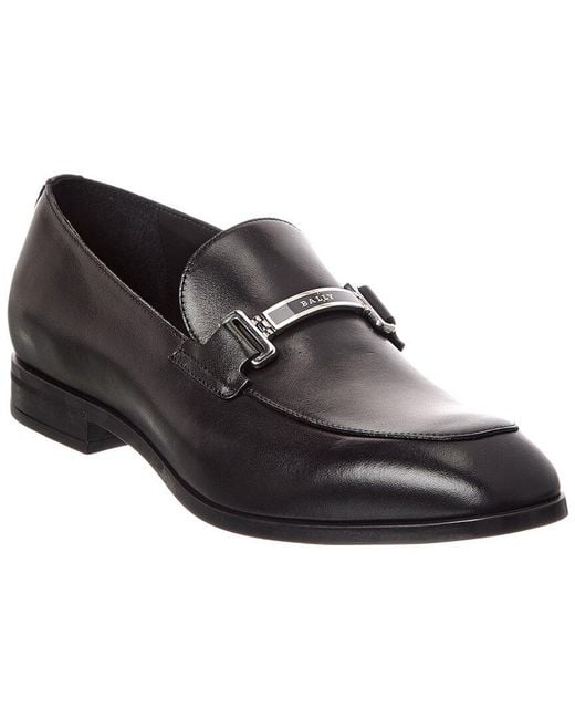 Bally Black Onisor Leather Loafer for men