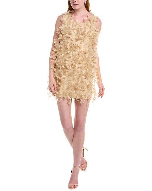 Max Mara Natural Priamo Silk Shift Dress