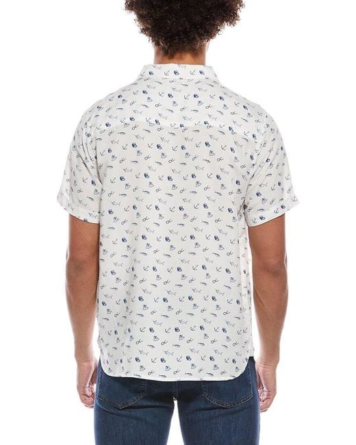 Magaschoni White Printed Shirt for men