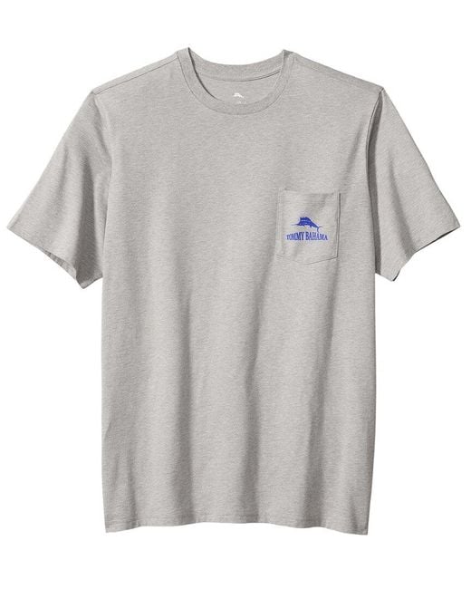 Tommy Bahama Gray Pug Crawl T-Shirt for men