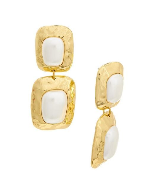 petit moments Metallic Drop Dangle Earrings