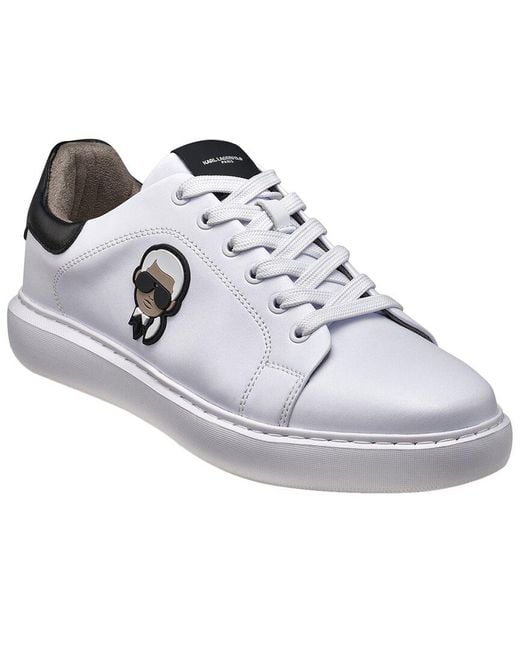 Karl Lagerfeld White Leather Sneaker for men