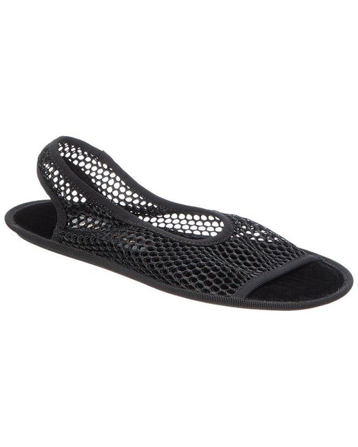 Ferragamo Black Mesh Sandal