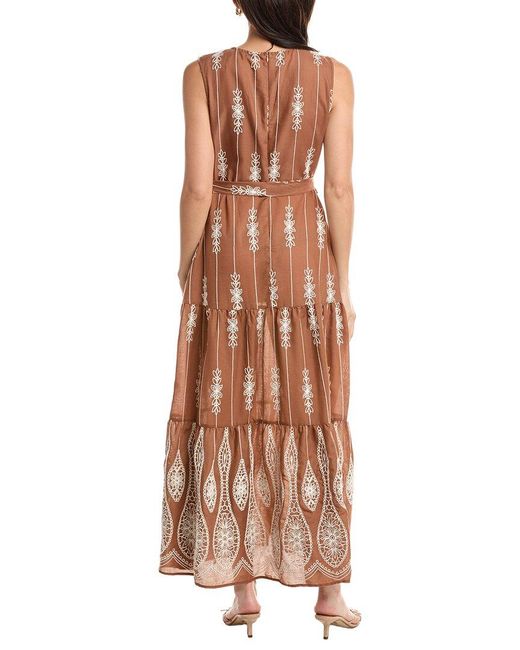 JLuxe Brown Sleeveless Maxi Dress