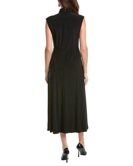 Taylor Black Sleeveless Midi Dress