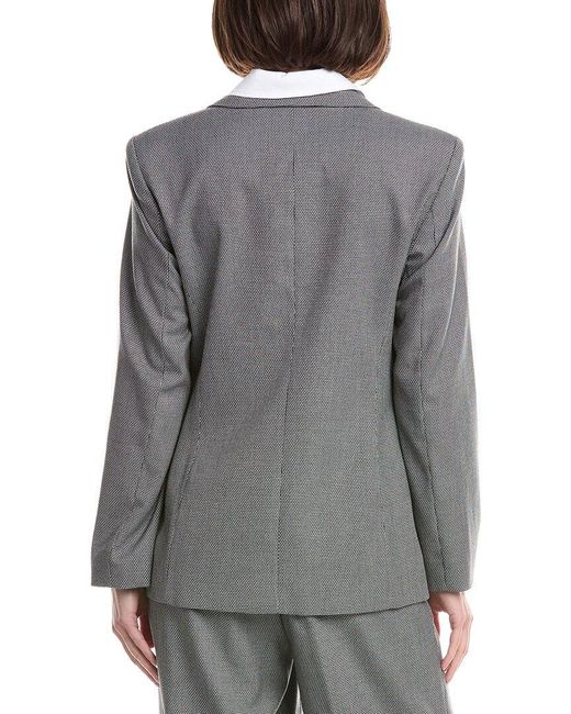 Kenneth Cole Gray Detachable Shirt Blazer