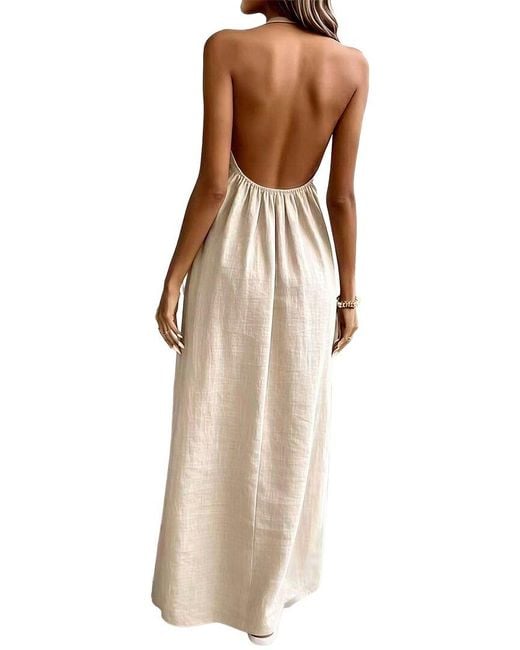 AUGUST 1987 Natural Maxi Dress