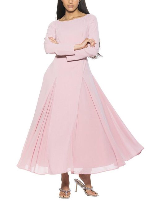 Alexia Admor Pink Elodie Fit And Flare Dress
