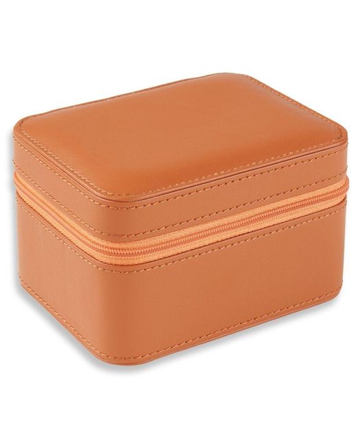 Bey-berk Orange Genuine Leather 2-Watch Storage Case