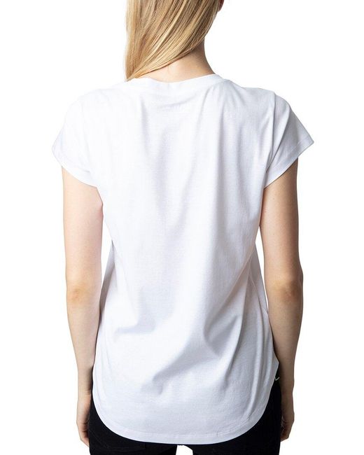 Zadig & Voltaire White Wool Mon Amour Shirt