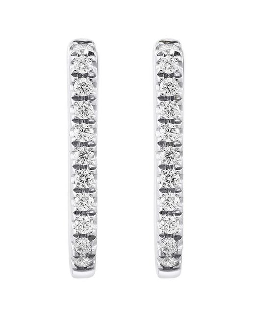 Effy Fine Jewelry White 14K 0.22 Ct. Tw. Diamond Earrings