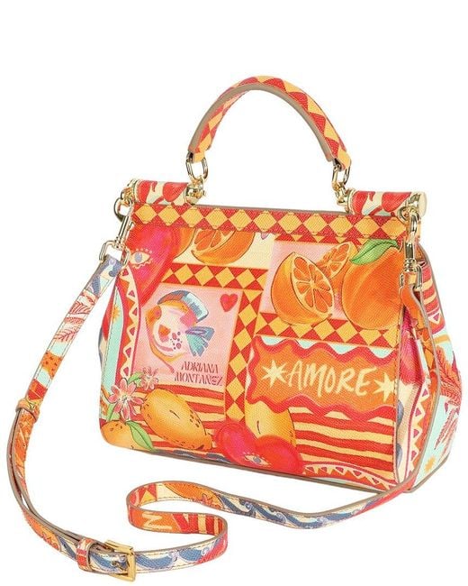 Tiffany & Fred Paris Pink Saffiano Painted Leather Top-Handle Satchel