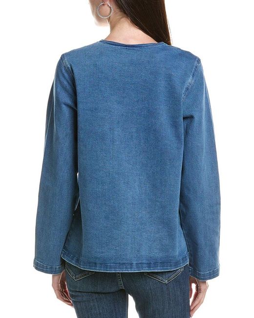 AREA STARS Blue Denim Long Jacket
