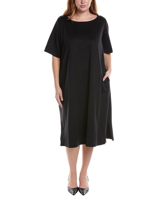Marina Rinaldi Black Plus Oslo T-shirt Dress
