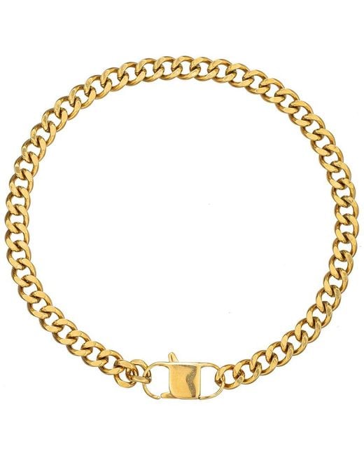 Eye Candy LA Metallic The Luxe Collection Titanium Cuban Link Chain Necklace