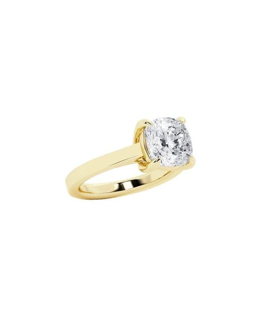 Lab Grown Diamonds Metallic 14K 7.00 Ct. Tw. Lab-Grown Diamond Solitaire Engagement Ring