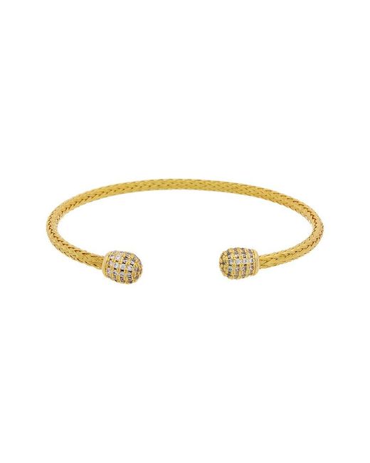 Juvell Metallic Cz Mesh Bangle Bracelet