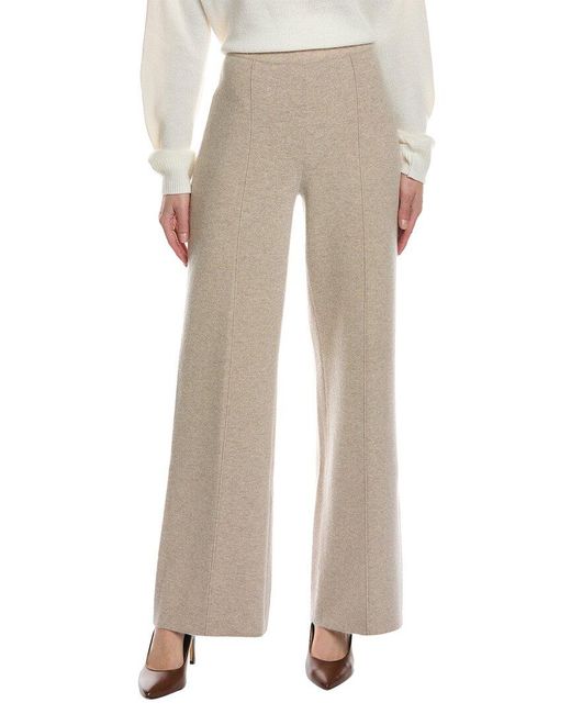 Lafayette 148 New York Natural Double Knit Cashmere & Silk-Blend Pant