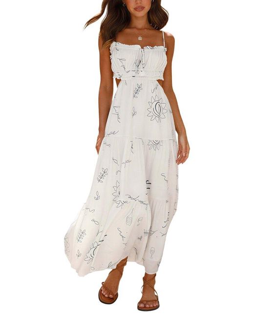 ENJOY PETRA White Midi Dress