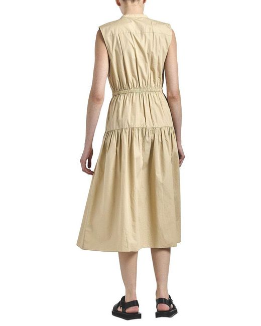 10 Crosby Derek Lam Natural Margaret Sleeveless Midi Dress