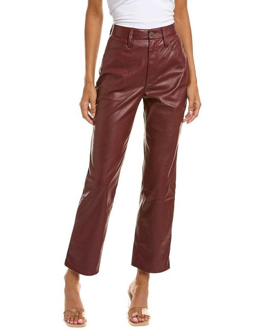 Madewell Red Perfect Vintage Dark Cabernet Straight Jean