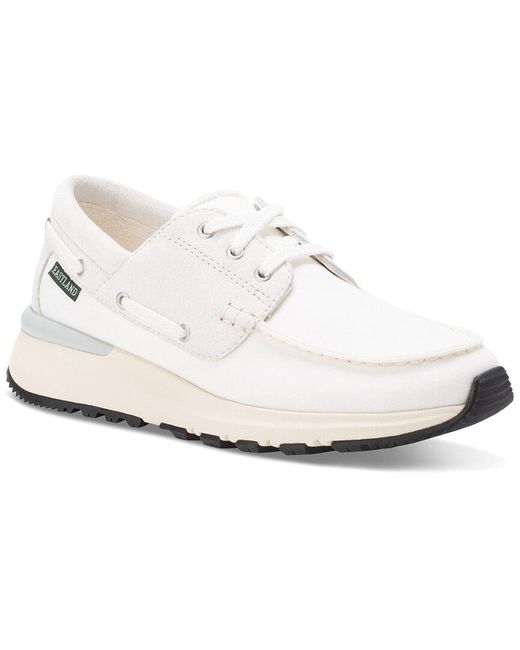 Eastland White Leap Trainer Leather Sneaker