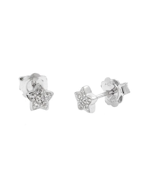 Diamond Select Cuts Metallic 0.04 Ct. Tw. Diamond .Mm Earrings
