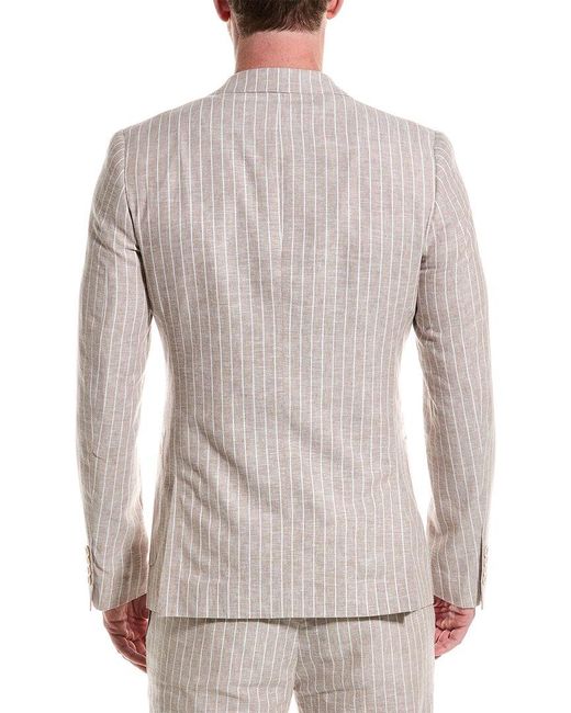 Paisley & Gray Gray Soho Slim Fit Linen-blend Jacket for men