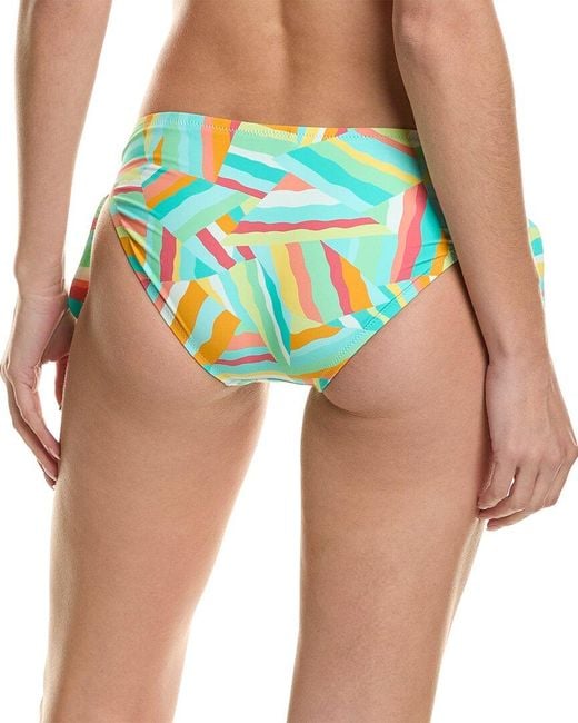 Helen Jon Blue Soft Tie Tunnel Hipster Bikini Bottom