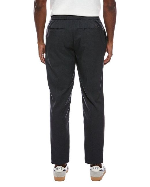 Scotch & Soda Black Drawstring Melange Pant for men