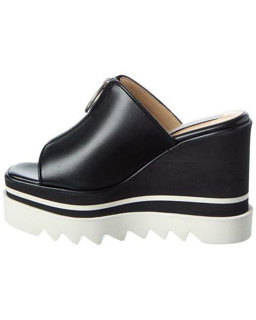 Stella McCartney Black Wedge Sandal