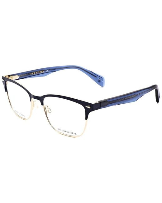 Rag & Bone Blue 51Mm Optical Frames