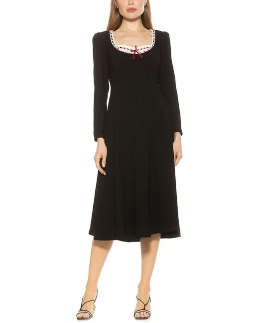 Alexia Admor Black Zenaida Fit And Flare Dress