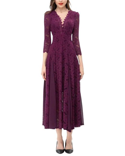 Lanelle Purple Maxi Dress
