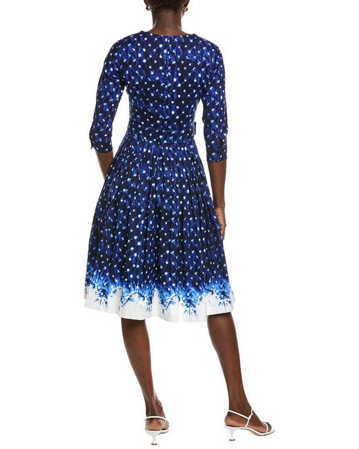 Samantha Sung Blue Florance A-Line Dress
