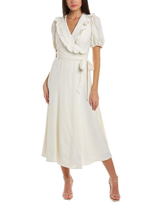 Hutch White Beth Wrap Dress