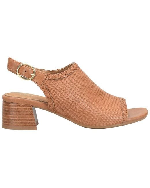 Söfft Brown Lois Leather Heeled Sandal