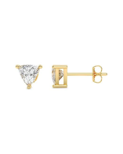 Lab Grown Diamonds Metallic 14K 0.50 Ct. Tw. Lab-Grown Diamond Earrings
