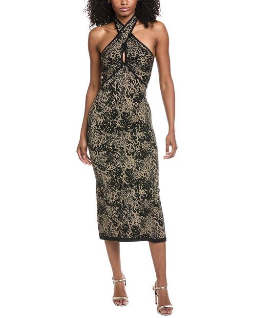 Ramy Brook Green Candace Midi Dress
