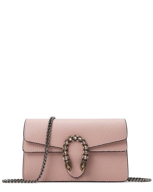 Tiffany & Fred Paris Pink Crystal Leather Crossbody