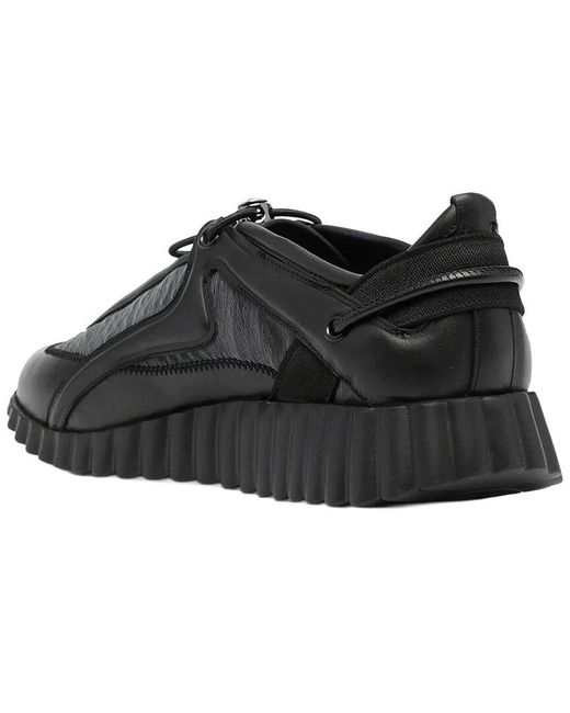 Ferragamo Black Pixie Leather Sneaker