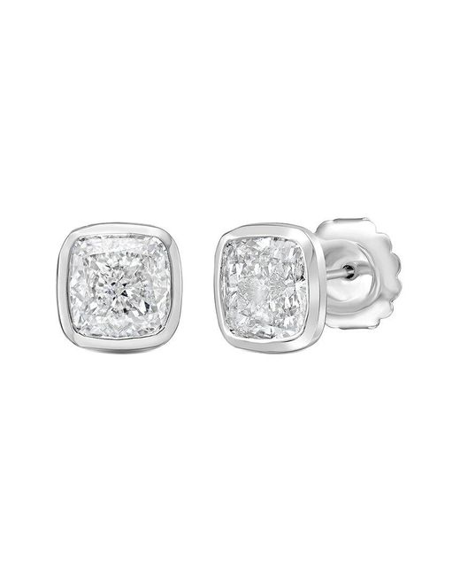 Diana M Multicolor Diana M. 14K 4.00 Ct. Tw. Lab-Grown Diamond Stud Earrings