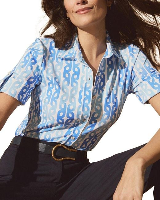 J.McLaughlin Blue Cornelia Top